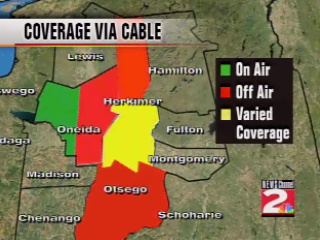 Map from WKTV.com shows which