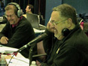 Gene Conte, left and Jim Rondenelli co-hosting during the WIBX Heart Radiothon earlier this year.